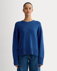 womens-organic-cotton-crew-sweater-bright-cobalt | primary
