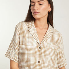 womens-linen-workwear-dress-coffee-grid