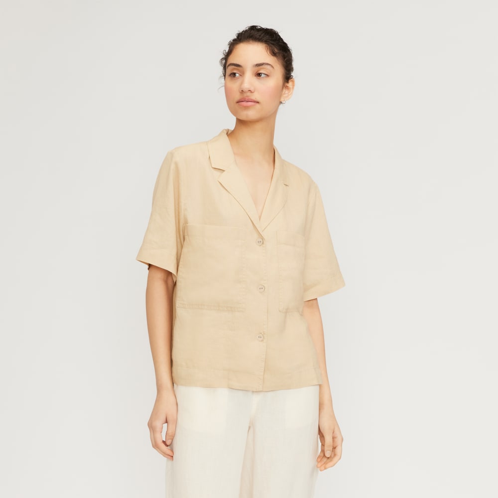 womens-linen-workwear-shirt-cb-warm-khaki | primary