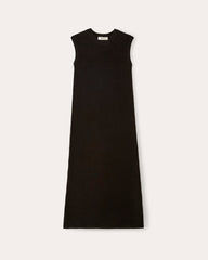 womens-midi-dress-everyday-cotton-black | alt