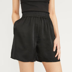 womens-satin-pull-on-short-black