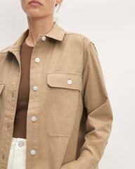 womens-cotton-flannel-shirt-heathered-dark-khaki