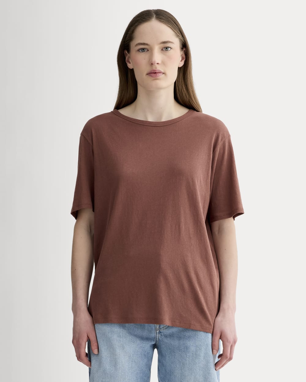 womens-air-oversized-crew-tee-cedarwood | primary