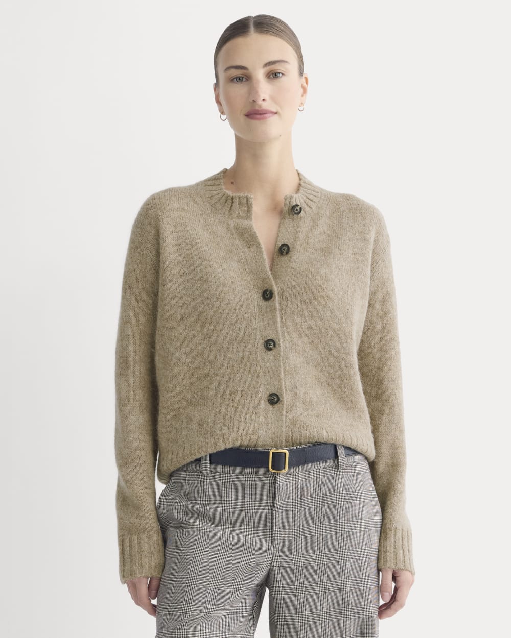 womens-crew-cardigan-in-alpaca-dark-heathered-camel | primary