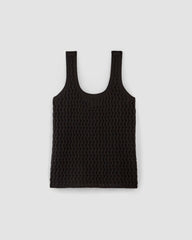 womens-crochet-tank-black | alt