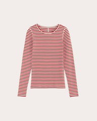 womens-supima-rib-long-sleeve-crew-bone-berry-red | alt