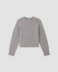 womens-cashmere-boxy-crew-sweater-heathered-grey | alt