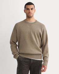 mens-luxe-merino-dblknit-sweater-taupe-melange | primary