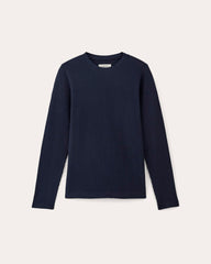 mens-waffle-ls-crew-navy | alt