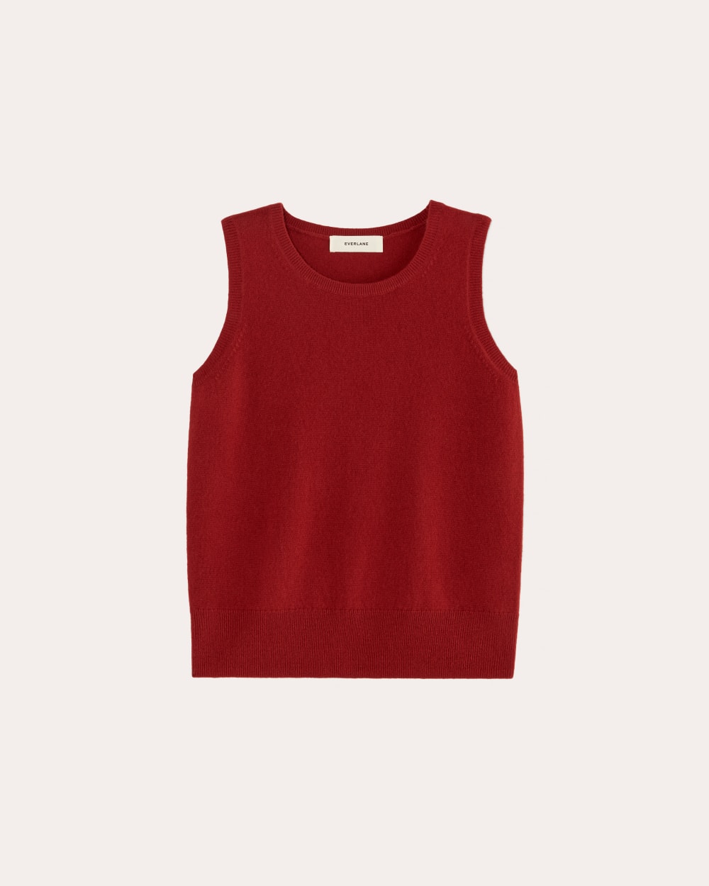 womens-cashmere-classic-sweater-tank-berry-red | alt