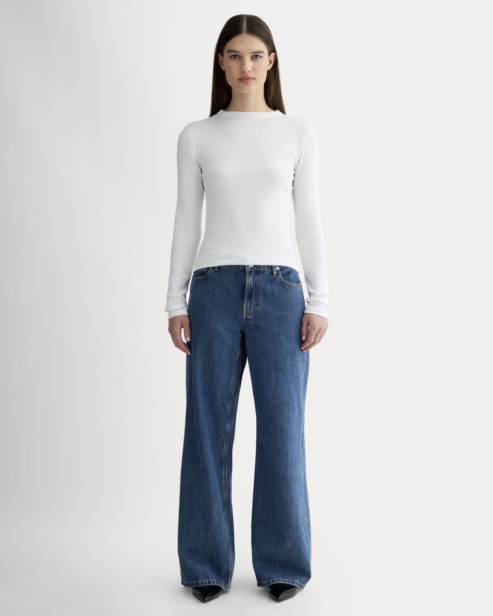 womens-luxe-rib-funnel-neck-tee-white