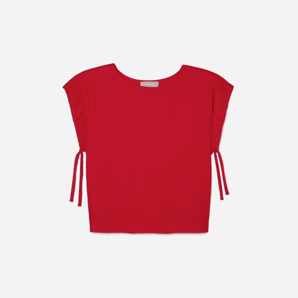 womens-drawstring-tunic-goji-berry | alt