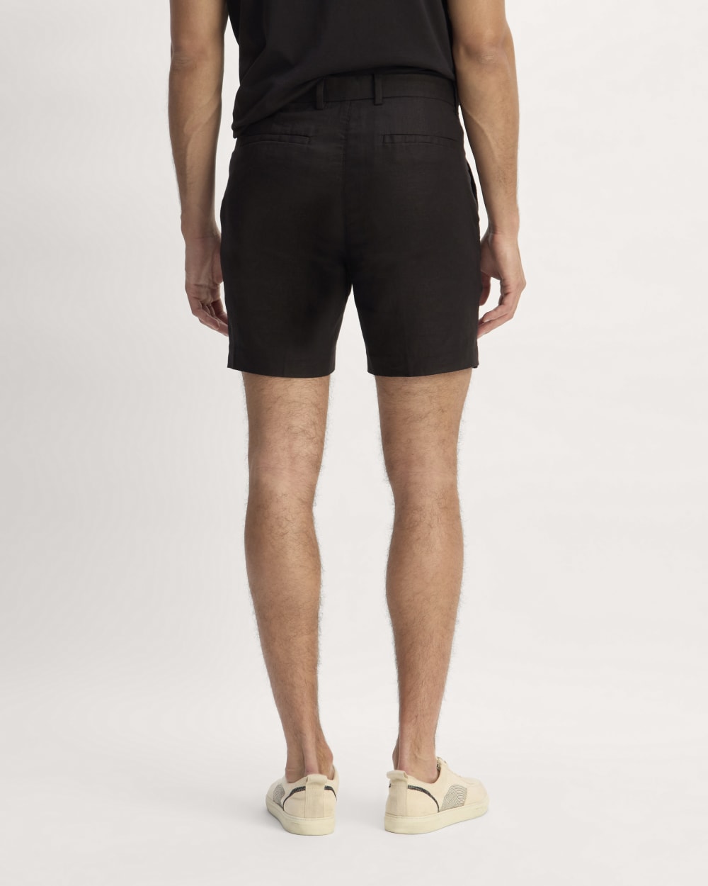mens-linen-trouser-short-black