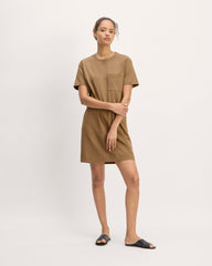 womens-organic-weekend-tee-dress-toasted-coconut | primary