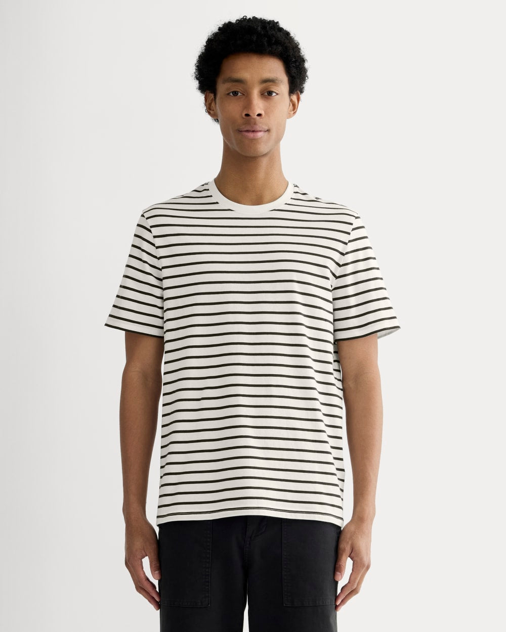 mens-essential-organic-crew-uniform-bone-black-stripe | primary