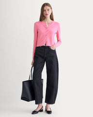 womens-cropped-cardigan-cotton-cashmere-deep-pink