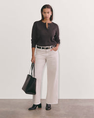 womens-cotton-waffle-henley-tee-black