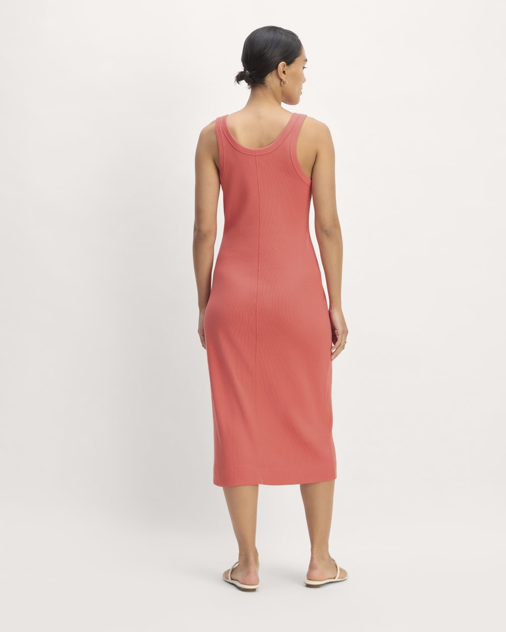 womens-ribbed-tank-dress-coral