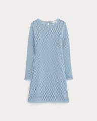 womens-lace-knit-mini-dress-sky-blue | alt