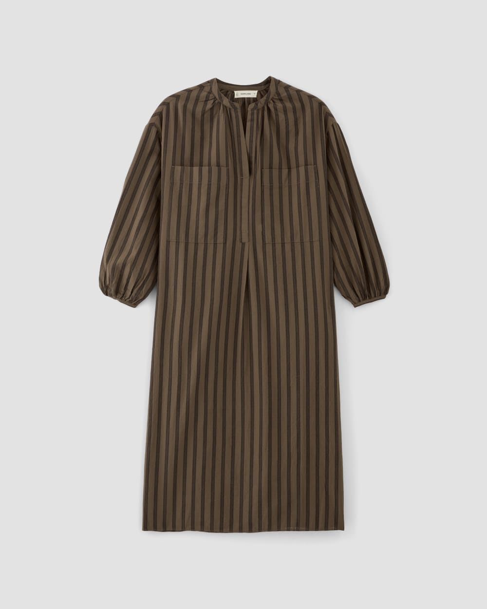 womens-gauze-caftan-dress-cocoa-black | alt