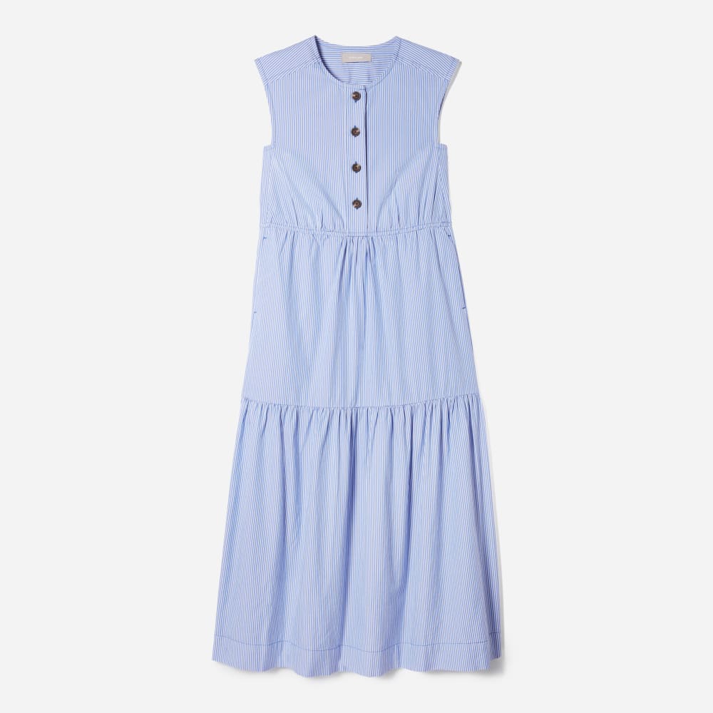womens-tiered-midi-dress-white-blue