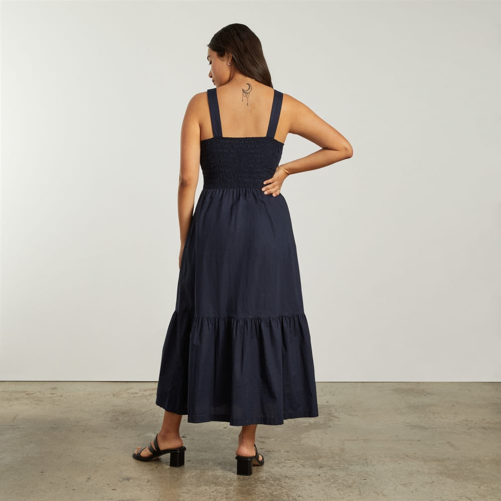 womens-smock-dress-navy | alt