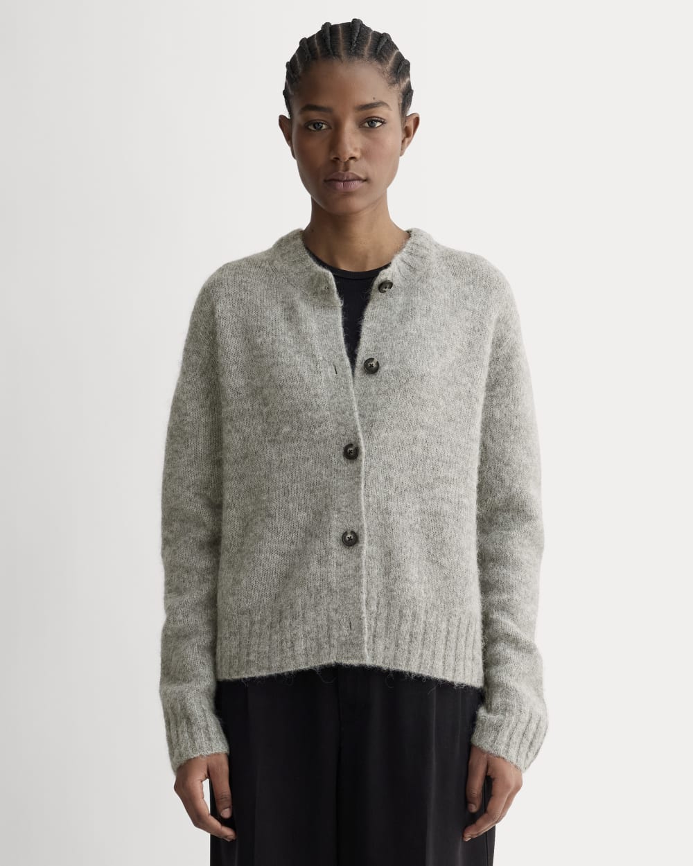 womens-crew-cardigan-in-alpaca-heather-stone-grey | primary