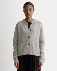 womens-crew-cardigan-in-alpaca-heather-stone-grey | primary