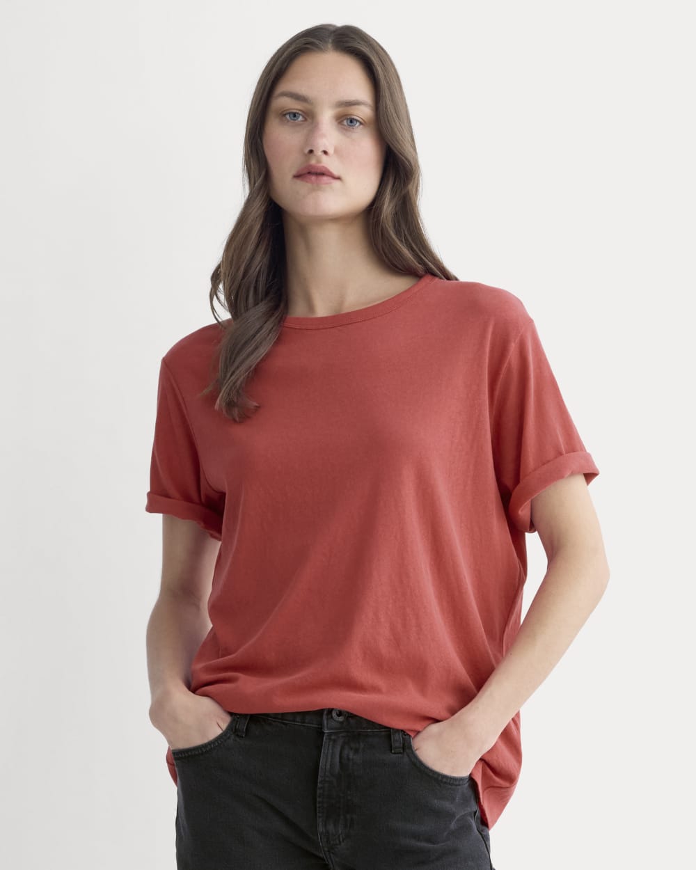womens-air-oversized-crew-tee-vintage-red | primary