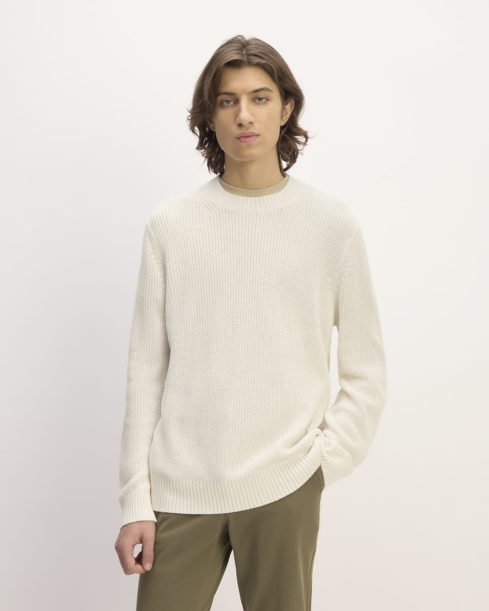 mens-no-sweat-ribbed-crew-heather-canvas | primary