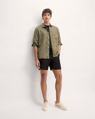 mens-linen-trouser-short-black