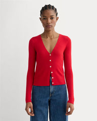 womens-ultrasoft-merino-wool-cardigan-classic-red | primary