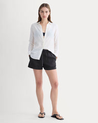 womens-drawstring-boxer-short-in-linen-black | primary