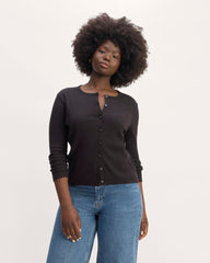 womens-vintage-rib-cardigan-black | primary