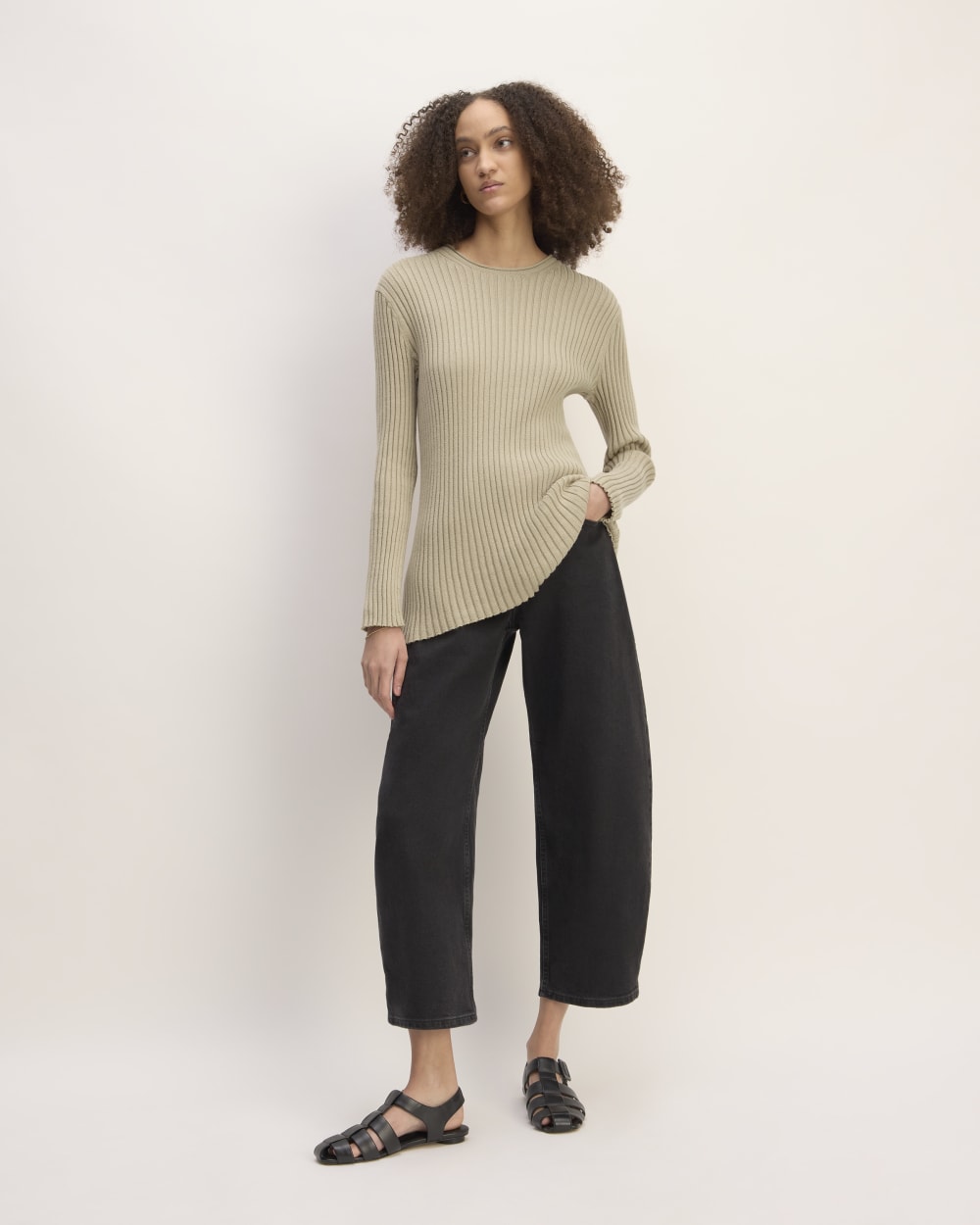 womens-cotton-rib-crew-trench-coat-khaki