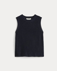 womens-organic-cotton-open-stitch-tank-navy | alt