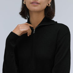 womens-luxe-merino-half-zip-sweater-black