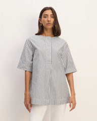 womens-supima-cotton-tunic-white-black | primary