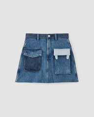 womens-ma-denim-patchwork-mini-skirt-diamond-blue | alt