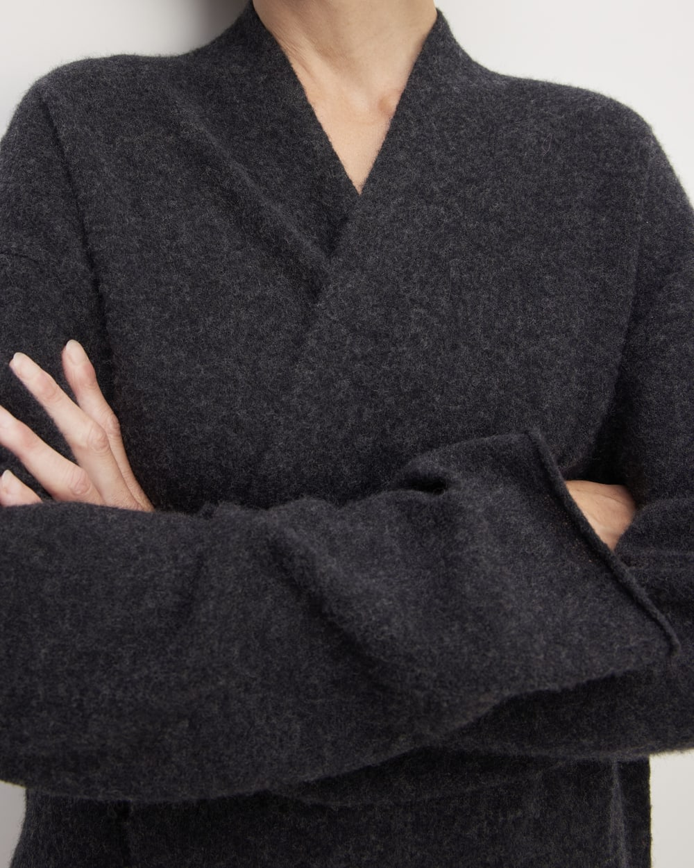 womens-cozy-stretch-long-cardigan-charcoal