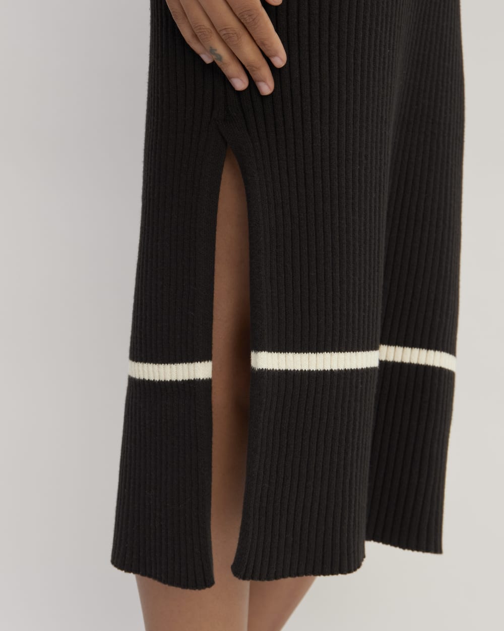 womens-cotton-wide-rib-midi-dress-black