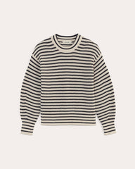 womens-cotton-oversized-cocoon-sweater-canvas-navy | alt