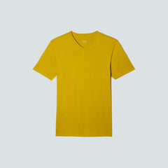 mens-organic-cotton-v-neck-tee-golden-palm