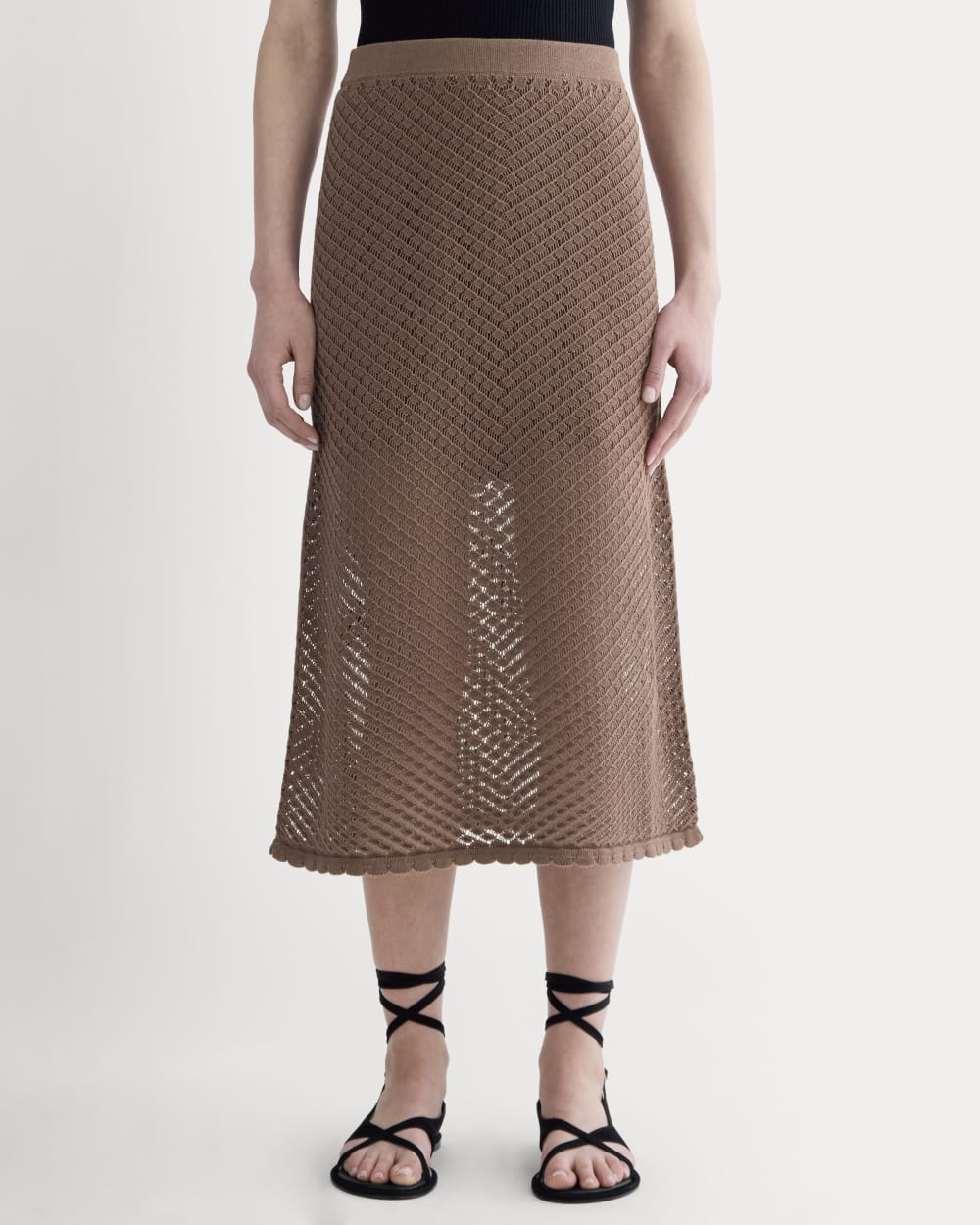 womens-lace-knit-skirt-mocha