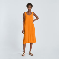 womens-naia-ripple-tank-dress-turmeric