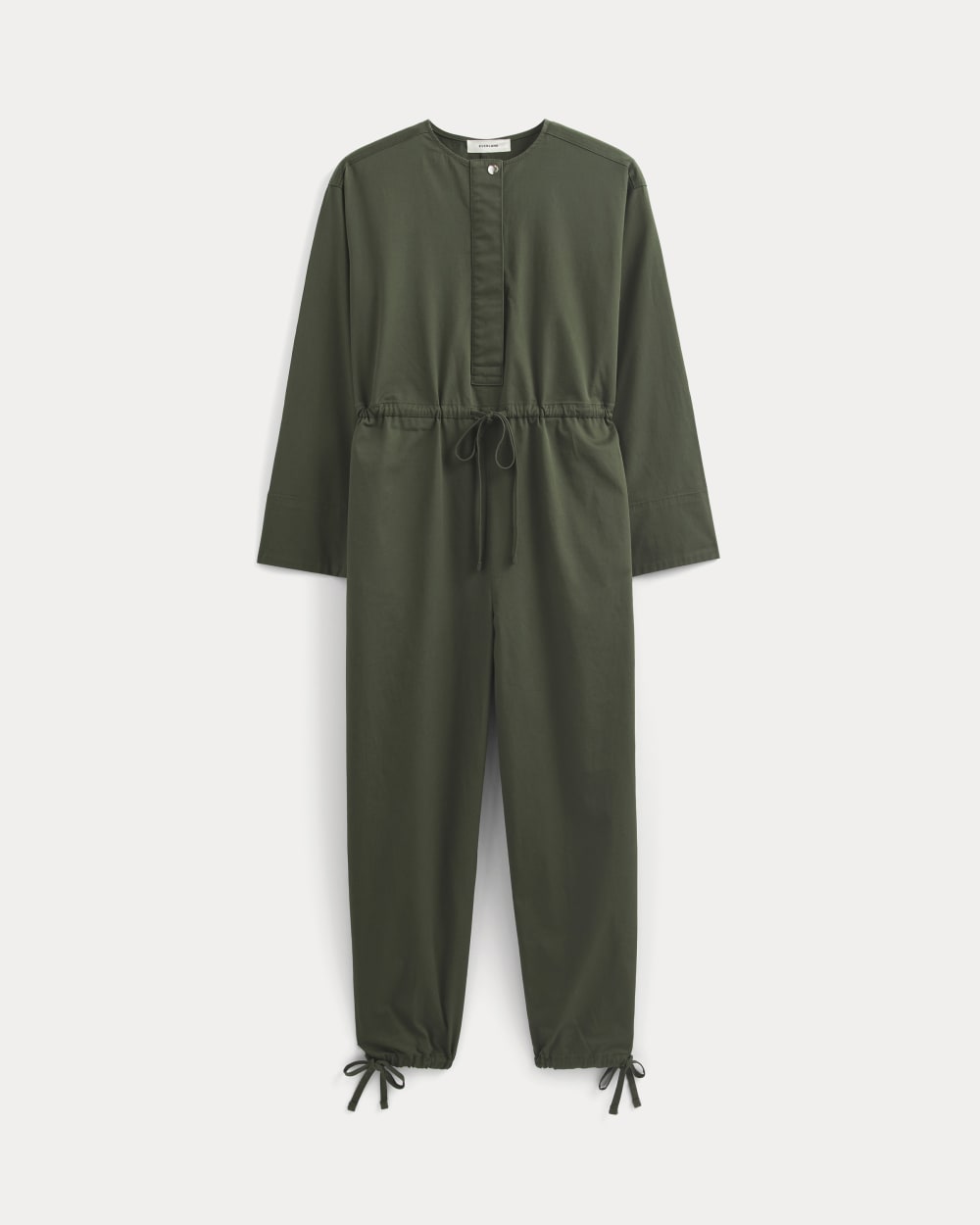 womens-utility-drawstring-jumpsuit-dark-forest | alt