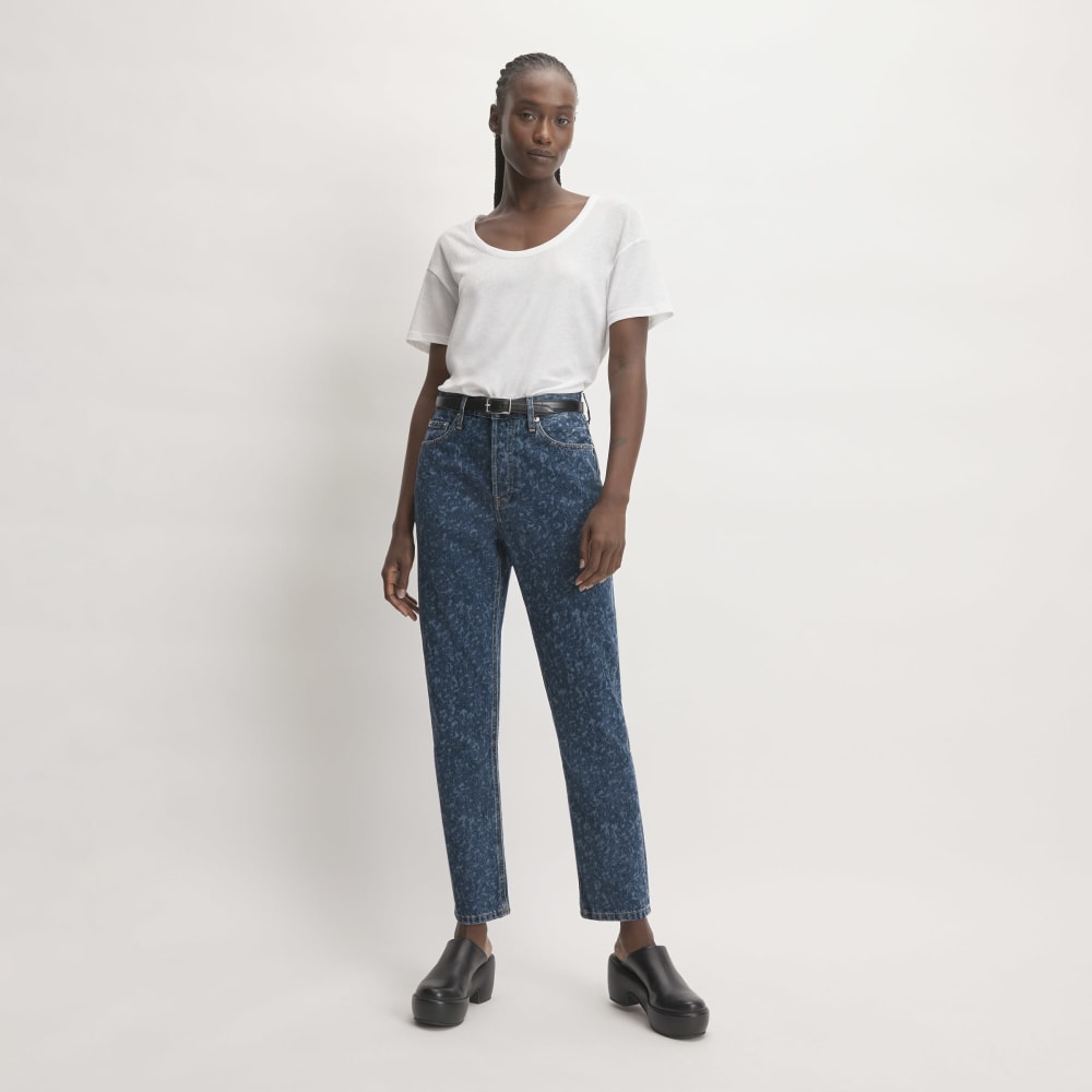 womens-90s-cheeky-straight-jean-dark-painterly-strokes | primary