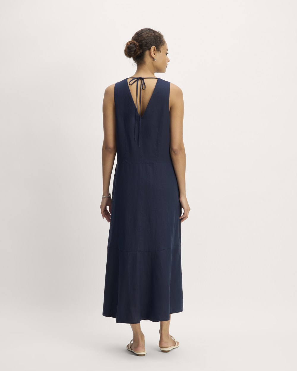 womens-linen-v-neck-maxi-dress-navy