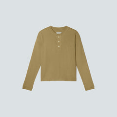 womens-organic-ctn-waffle-henley-fennel-seed | alt