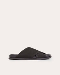 womens-reknit-crossover-slide-black | primary